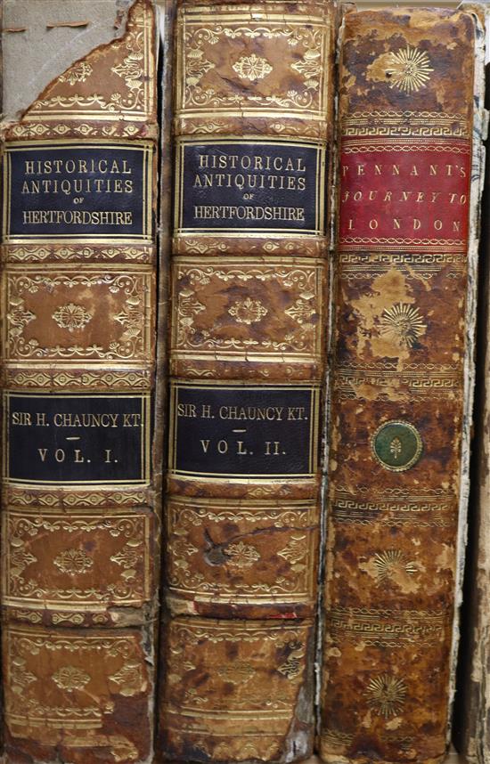 Chauncy, Henry, Sir - The Historical Antiquities of Hertfordshire, 2 vols& 1 other
